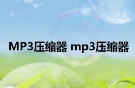 MP3压缩器 mp3压缩器 