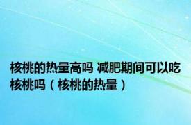 核桃的热量高吗 减肥期间可以吃核桃吗（核桃的热量）