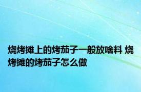 烧烤摊上的烤茄子一般放啥料 烧烤摊的烤茄子怎么做 