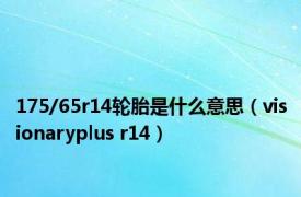 175/65r14轮胎是什么意思（visionaryplus r14）