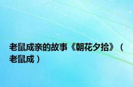 老鼠成亲的故事《朝花夕拾》（老鼠成）