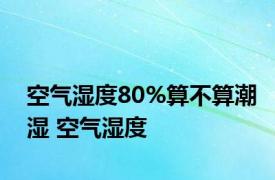 空气湿度80%算不算潮湿 空气湿度 