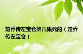 楚乔传左宝仓第几集死的（楚乔传左宝仓）