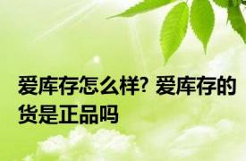 爱库存怎么样? 爱库存的货是正品吗 