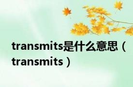 transmits是什么意思（transmits）