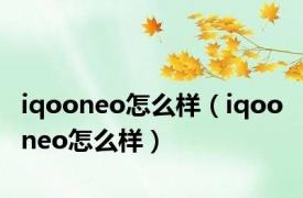 iqooneo怎么样（iqoo neo怎么样）