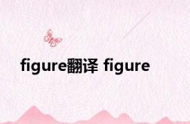 figure翻译 figure 