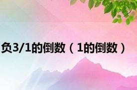 负3/1的倒数（1的倒数）