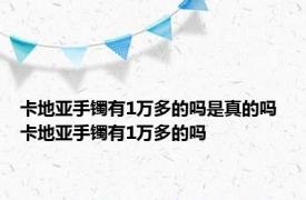 卡地亚手镯有1万多的吗是真的吗 卡地亚手镯有1万多的吗 