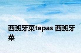 西班牙菜tapas 西班牙菜 