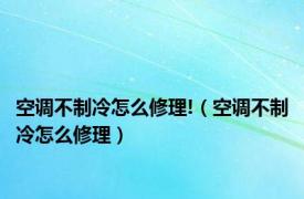 空调不制冷怎么修理!（空调不制冷怎么修理）