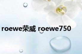 roewe荣威 roewe750 