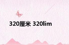 320厘米 320lim 