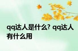 qq达人是什么? qq达人有什么用 