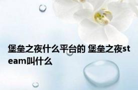 堡垒之夜什么平台的 堡垒之夜steam叫什么 