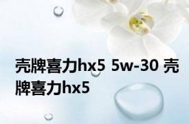 壳牌喜力hx5 5w-30 壳牌喜力hx5 