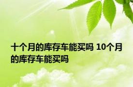 十个月的库存车能买吗 10个月的库存车能买吗 