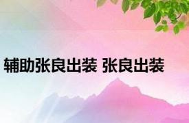 辅助张良出装 张良出装 