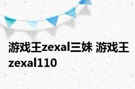 游戏王zexal三妹 游戏王zexal110 