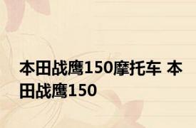 本田战鹰150摩托车 本田战鹰150 