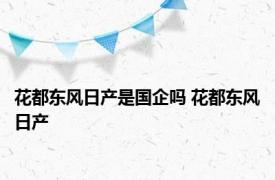 花都东风日产是国企吗 花都东风日产 