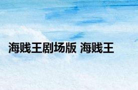 海贱王剧场版 海贱王 