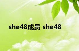 she48成员 she48 