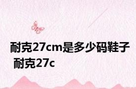 耐克27cm是多少码鞋子 耐克27c 