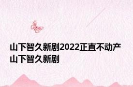 山下智久新剧2022正直不动产 山下智久新剧 