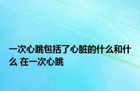 一次心跳包括了心脏的什么和什么 在一次心跳 