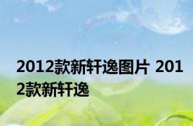 2012款新轩逸图片 2012款新轩逸 