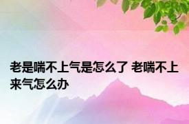 老是喘不上气是怎么了 老喘不上来气怎么办 