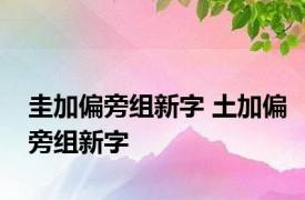 圭加偏旁组新字 土加偏旁组新字 