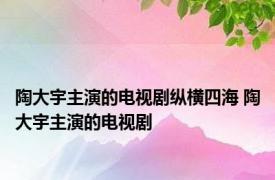 陶大宇主演的电视剧纵横四海 陶大宇主演的电视剧 