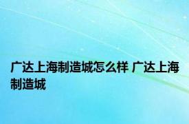 广达上海制造城怎么样 广达上海制造城 