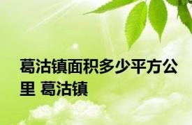 葛沽镇面积多少平方公里 葛沽镇 