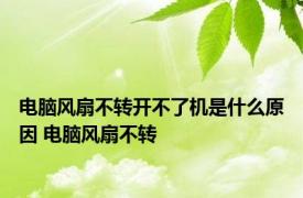 电脑风扇不转开不了机是什么原因 电脑风扇不转 