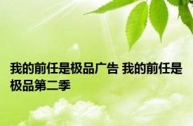 我的前任是极品广告 我的前任是极品第二季 