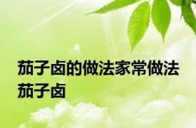 茄子卤的做法家常做法 茄子卤 