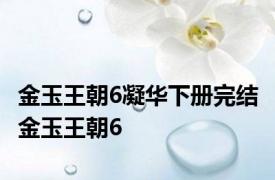 金玉王朝6凝华下册完结 金玉王朝6 