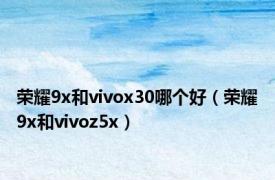 荣耀9x和vivox30哪个好（荣耀9x和vivoz5x）