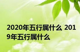 2020年五行属什么 2019年五行属什么 