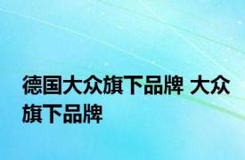 德国大众旗下品牌 大众旗下品牌 