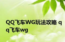 QQ飞车WG玩法攻略 qq飞车wg 