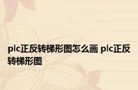 plc正反转梯形图怎么画 plc正反转梯形图 