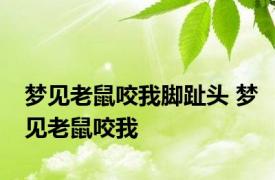 梦见老鼠咬我脚趾头 梦见老鼠咬我 