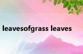 leavesofgrass leaves 