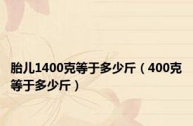 胎儿1400克等于多少斤（400克等于多少斤）