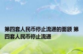 第四套人民币停止流通的面额 第四套人民币停止流通 