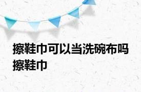 擦鞋巾可以当洗碗布吗 擦鞋巾 